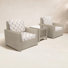 Henri Outdoor All-Weather Wicker Lounge Chair with End Table Set and Sunbrella Cushions