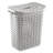 Sterilite Weave Laundry Hamper, Lid, Decorative Pattern with Handles, Carry Clothes to Laundry Room