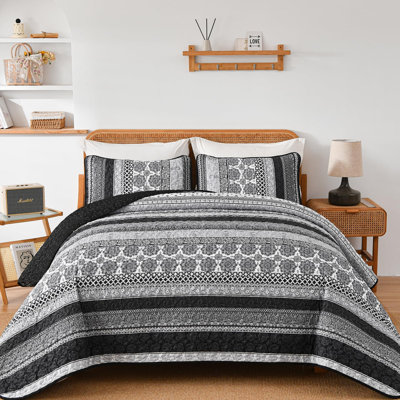 Ensemble de courtepointe 3 pièces Boho