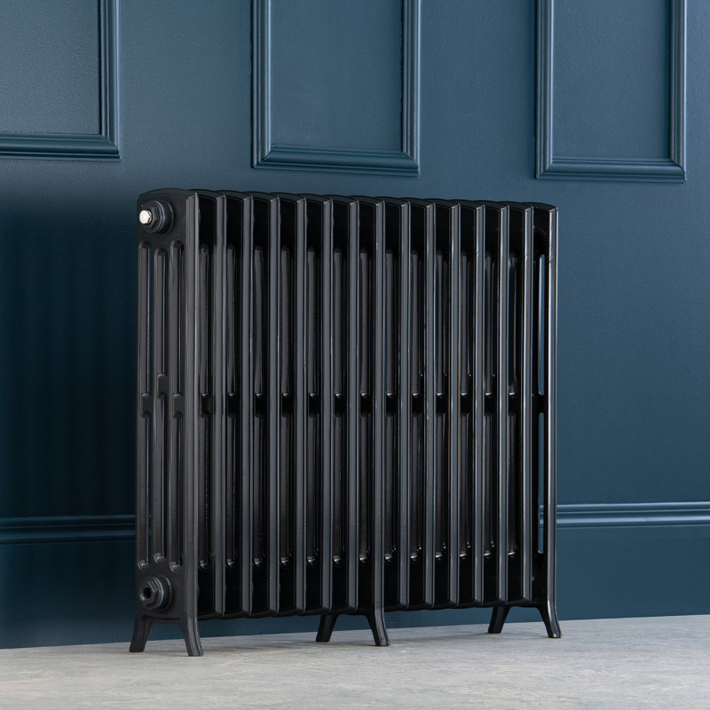 Horizontal Traditional Colosseum Radiator, Grey, 750cm