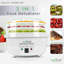 NutriChef 3 Qt. 3-in-1 Dehydrator and Steamer Food Cooker