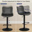 Barabo Swivel Upholstered Adjustable Height Counter Stool-640281126