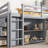 Loft Bed With Drawer,Shelf And Pulling -Out Desk