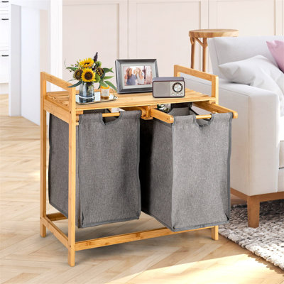 Wood Laundry Sorter
