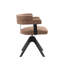 Mira Fabric Upholstered Swivel Dining Chair-767484953-767484934