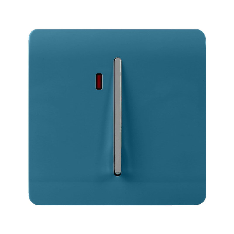 Trendi Switch 1 Gang 20 Amp Heavy Duty Rocker Switch, Ocean Blue