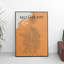 « Salt Lake City Map », impression d’art graphique orange-31737298