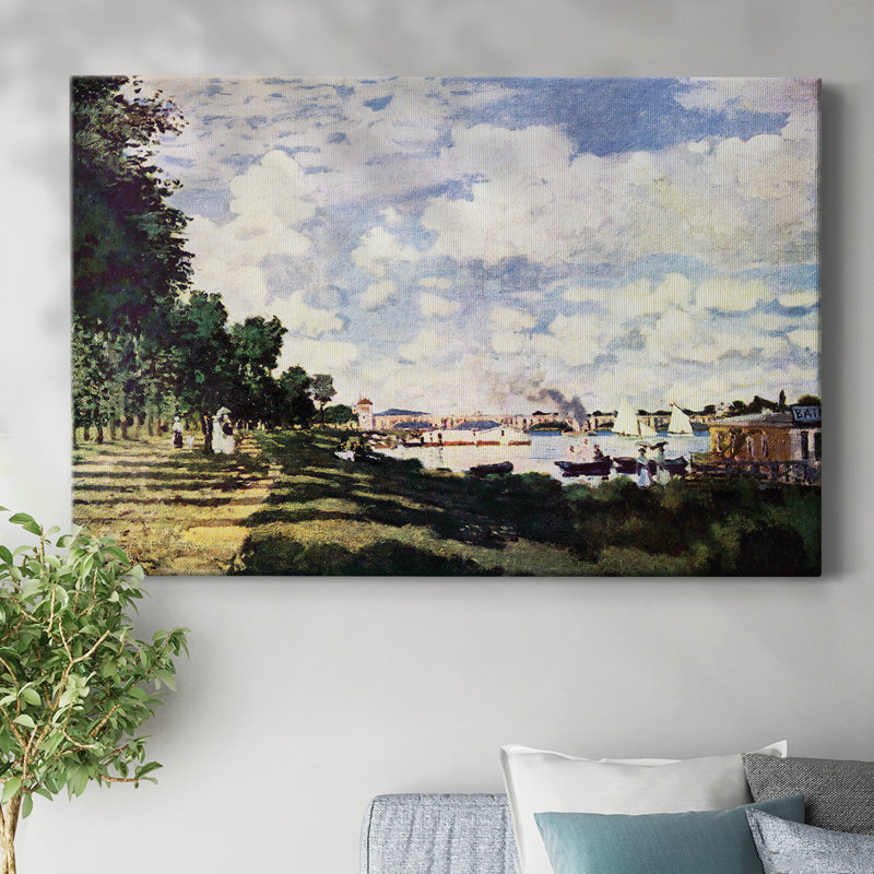 La seine près d'Argenteuil par Monet-Gallery, toile tendue, H 12 po x l 18 po