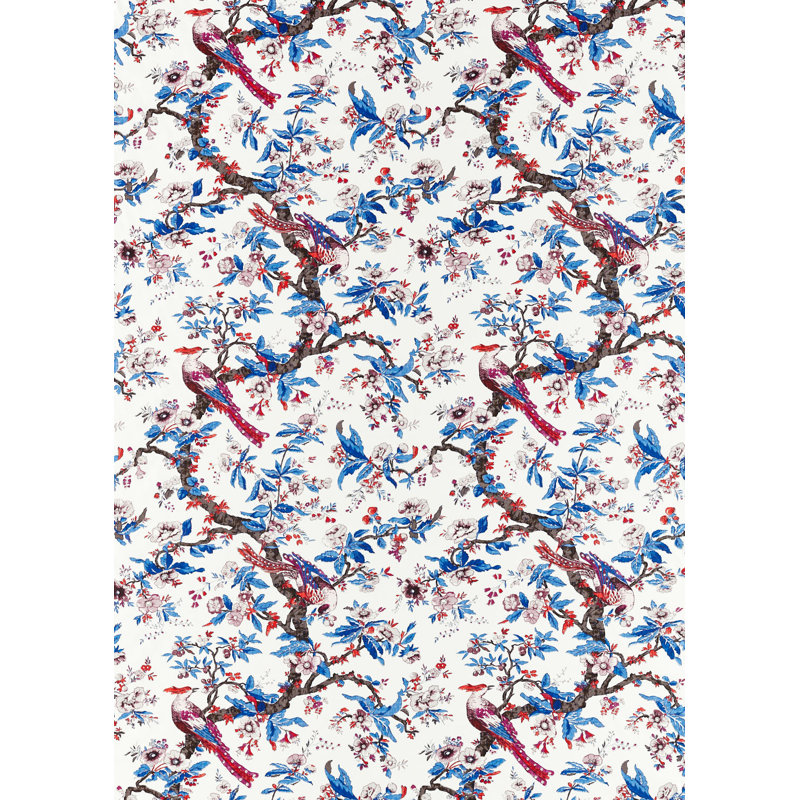 Chintz Fabric, Cobalt
