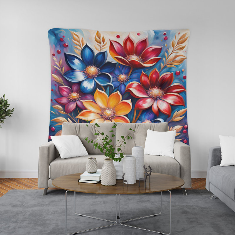 Tapisserie murale, H 88 po x l 104 po x P 1,2 po