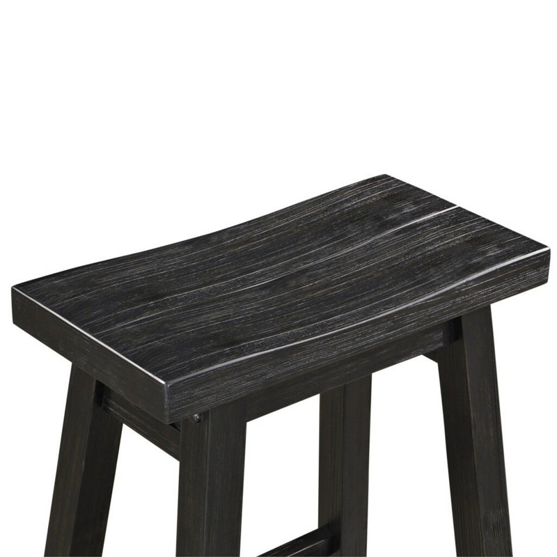 Amber Solid Wood Counter Stool