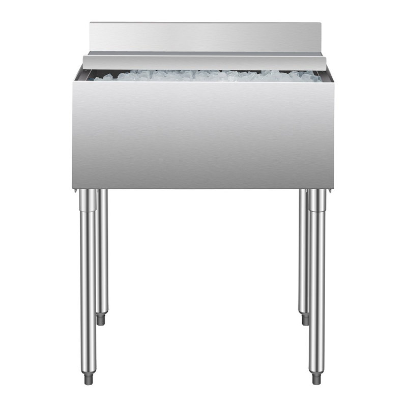 VEVOR 313.6L Ice Chest in Silver