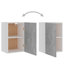 Armoire suspendue vidaXL Lyon béton gris 39,5x31x60 cm-684108859