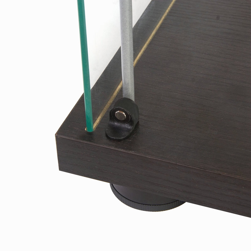 Vitrine à une porte avec 4 tablettes, Noir