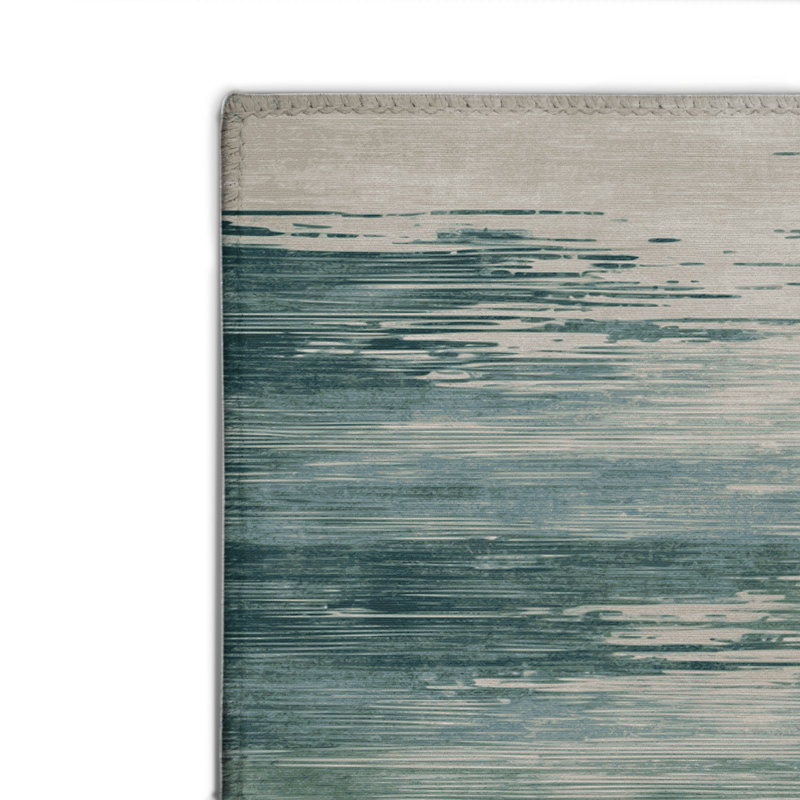 Watercolor Gray Indoor and Outdoor Area Rug, Rectangle 2' x 3'