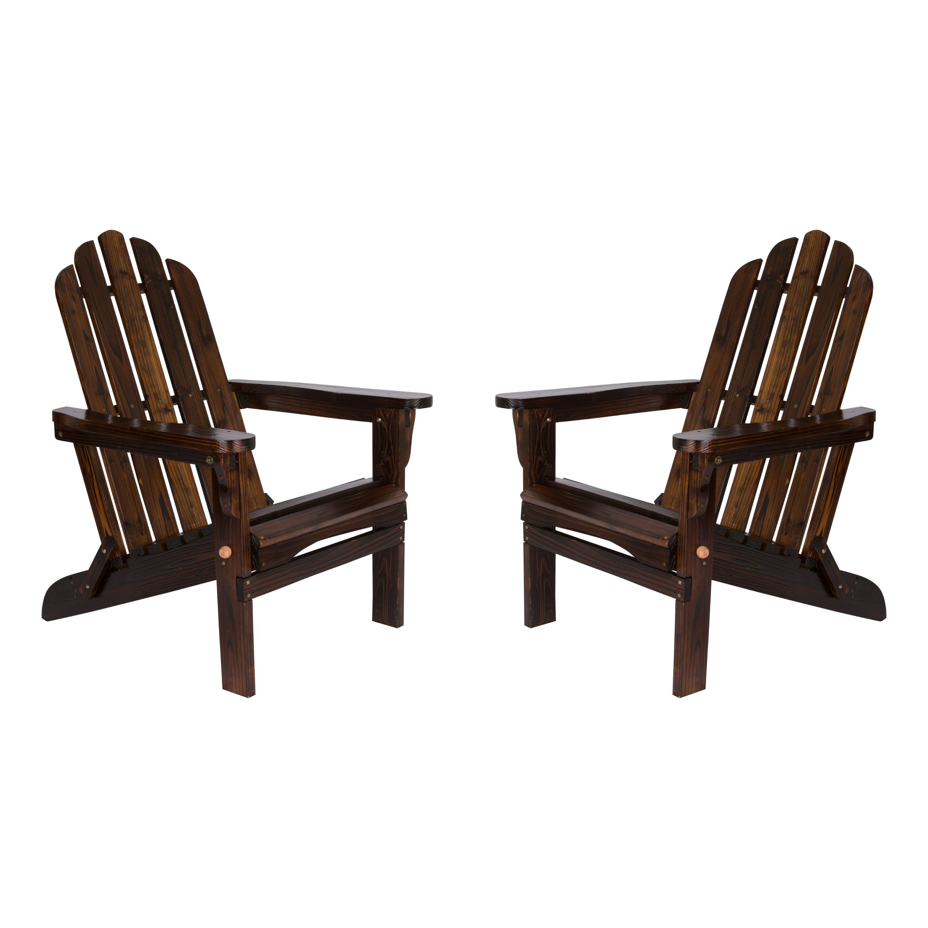 Highland Dunes Amza Solid Wood Folding Adirondack Chair | Wayfair