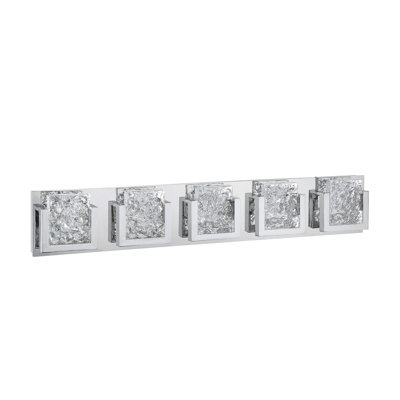 Barre d'éclairage de salle de bain 5 lumières Dina