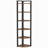 70.87" Tall 6-Tier  Rustic Brown Corner Bookshelf Storage Shelf For Living Room & Office