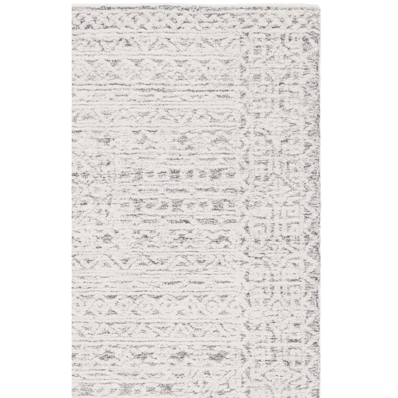 Tapis ébène / ivoire / gris Ebony 222, Tapis de couloir 2 pi 3 po x 9 pi