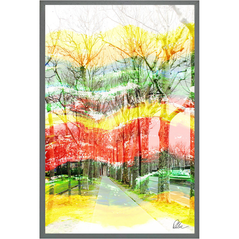 Single Picture Frame Print, 76cm H x 51cm W, Grey