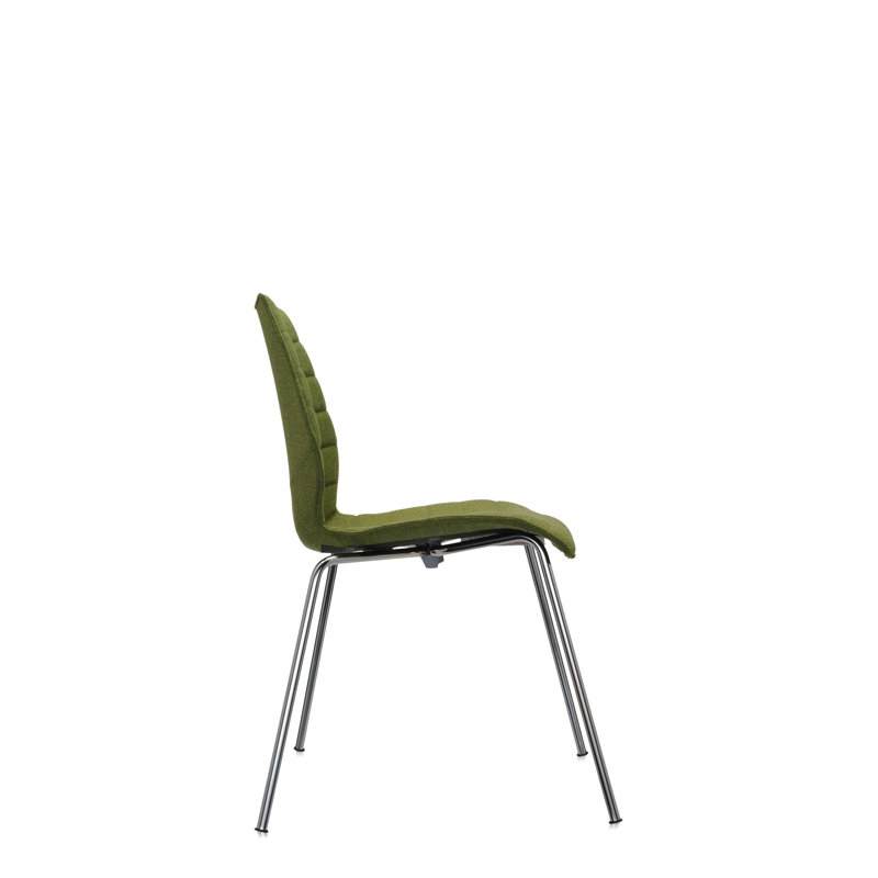 Maui Upholstered Dining Chair, Acid Green Trevira
