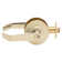 C2000CLRMR605KDC Classroom Grade 2 Regular Lever Non Clutching Cylindrical Lock With C Keyway; 2-3/4" Backset; And ANSI Strike Bright Brass Finish