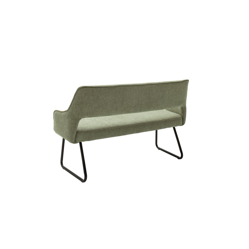 Acelynn Polyester Upholstered Bench, Olive