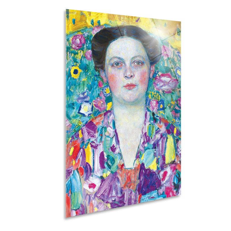 Close-up of Eugenia Primavesi by Gustav Klimt - Unframed Painting, 95cm H x 65cm W