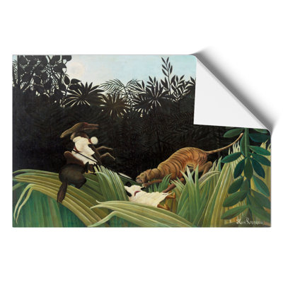 Scouts Attacked by Henri Rousseau - No Frame Print