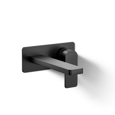Parallel Wall-Mount Single-Handle Bathroom Sink Faucet