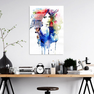 Élégante peinture décorative en verre trempé de 19,7 po x 27,6 po | 100% verre trempé, épaisseur: 0,16 pouce | Parfait pour la décoration intérieure, le salon et le bureau | Superbe œuvre d'art avec une esthétique moderne