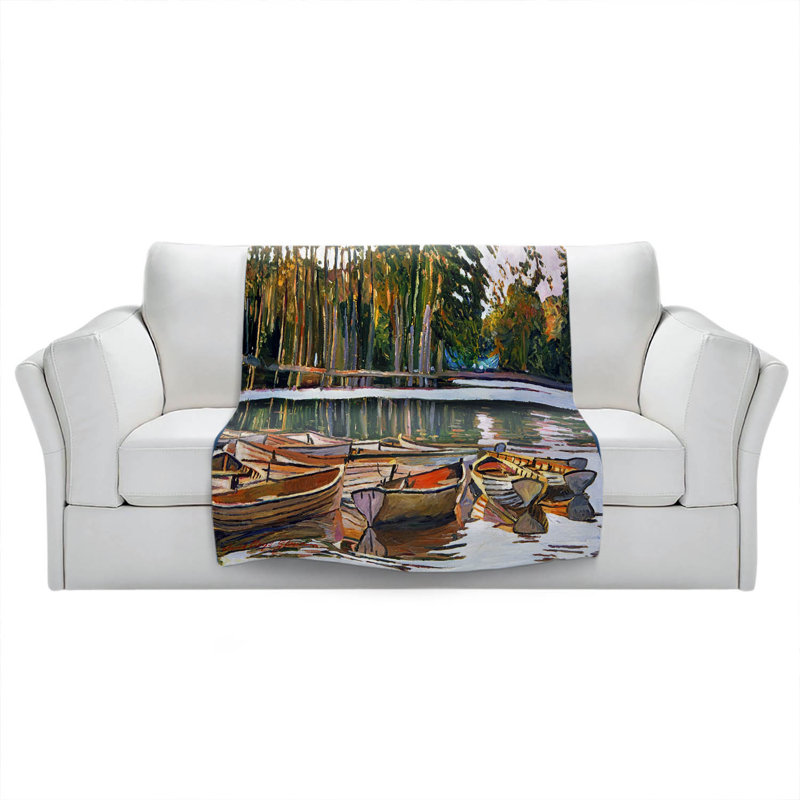 Hand Woven Throw Blanket, 68" x 80"