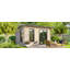 Powersheds 14 x 8ft Apex Log Cabin, Doors to the Right - 44mm