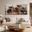 Ensemble de 3 impressions sur toile rustiques sur table-1361752071