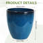 Ensemble de 2 pots de fleurs de 21 po de hauteur pour plante d'intérieur et d'extérieur-470400033-498380864