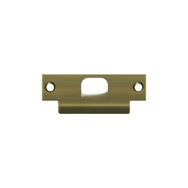 Deltana SPDB478U5 ANSI T- Strike, 4-7/8" x 1-1/4", w/ Hole in Antique Brass, Antique Brass
