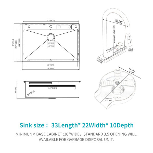 Dimensions du produit