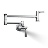 Wall-Mount Pot Filler Faucet, Swing Arm Kitchen Pot Filler Faucet