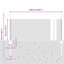 Fence with Post Segment Outdoor Barrier Garden Terrace Divider Boundary-1043268999-1043268993