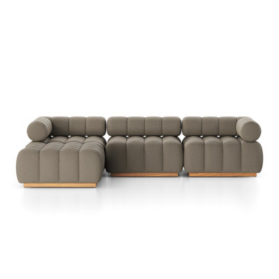 Martinique 73" Teak Patio Sectional