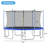 14FT Trampoline For Kids With Safety Inner Enclosure Net, Easy Assembly Round Outdoor Recreational Trampoline High Stability