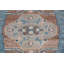 Tapis géométrique bleu Oushak 9 x 12