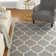 Tapis d'intérieur / extérieur gris / beige Arneshia