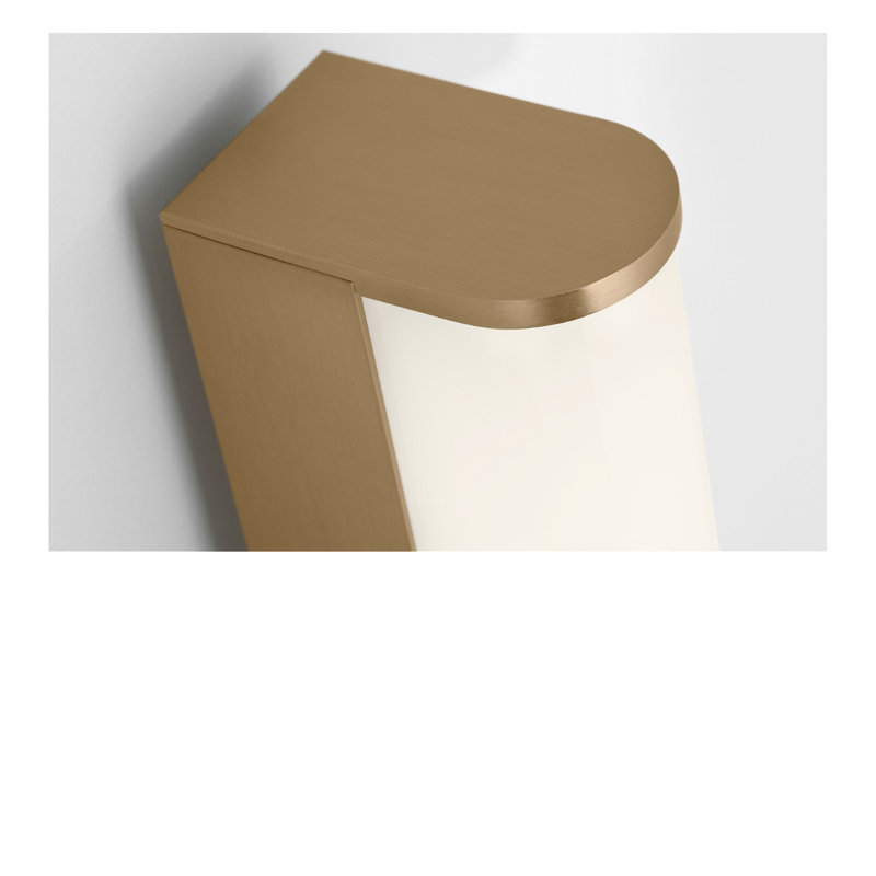 Cavitt LED Vanity, 3" H x 18" W x 3.1" D, Satin Brass