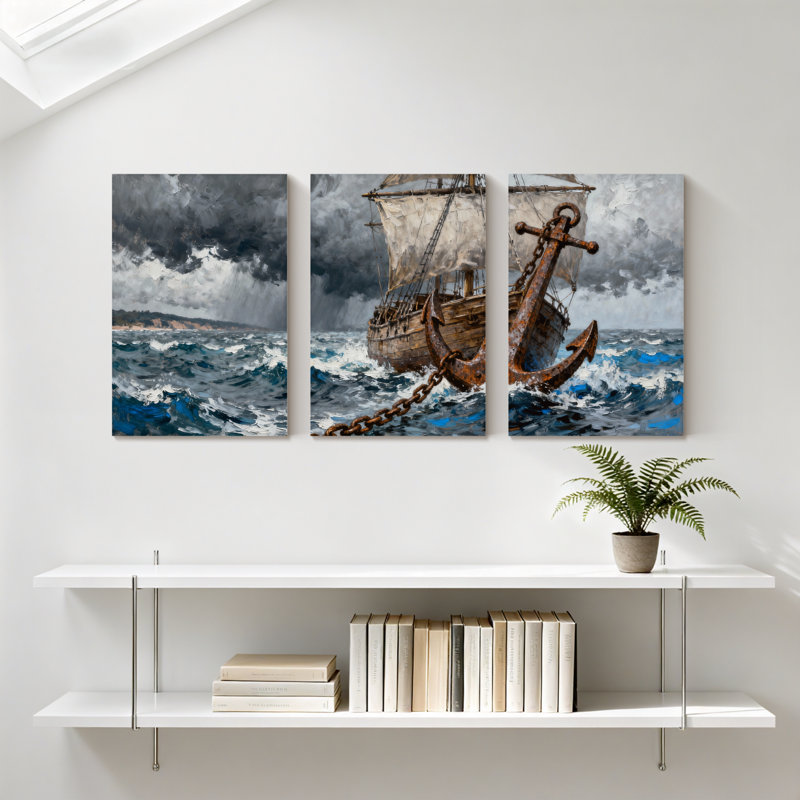 Ensemble de 3 impressions murales sur toile, H 30 po x l 60 po