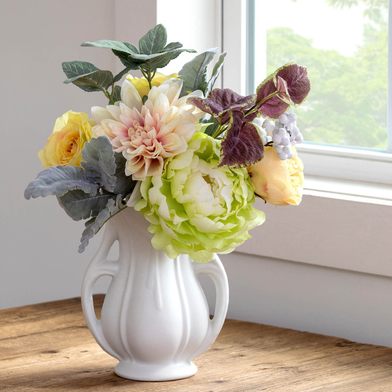 Garden Floral Peony Faux Floral