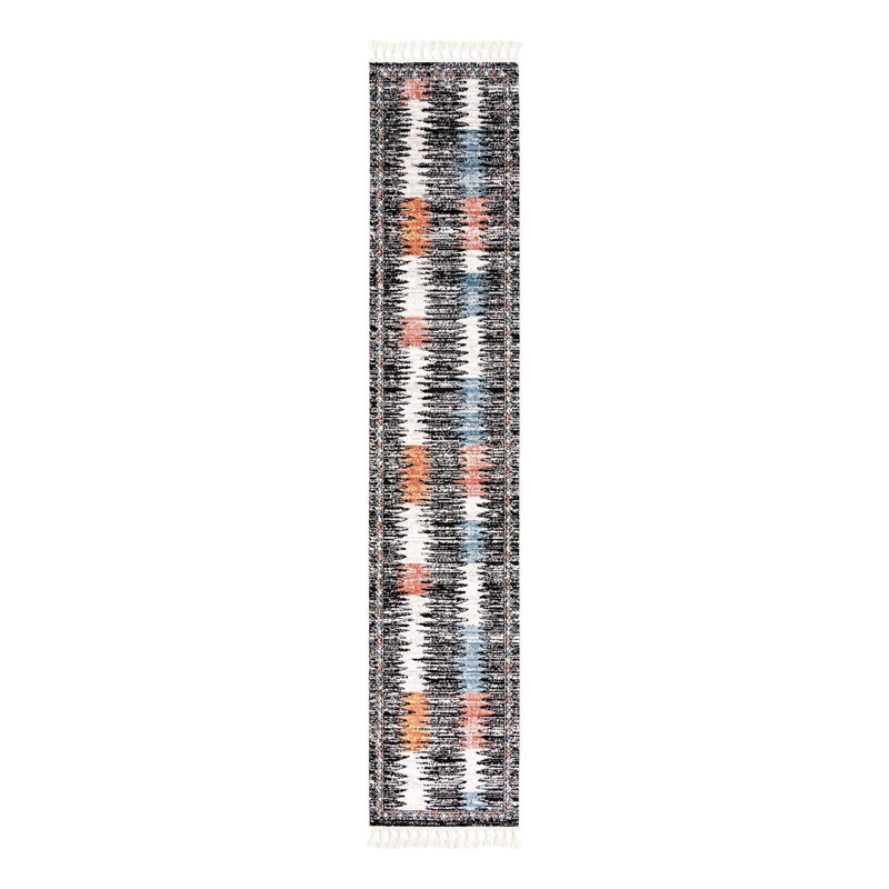 Tapis Bungalow Rose Landon Joriann, Tapis de couloir 2 pi 7 po x 13 pi