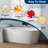  Tidal 59" Alcove/ Tile In Deep Acrylic Soaking Bathtub with Overflow Drain