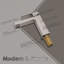 Robinet pour salle de bain à poignée simple avec drain-93022619