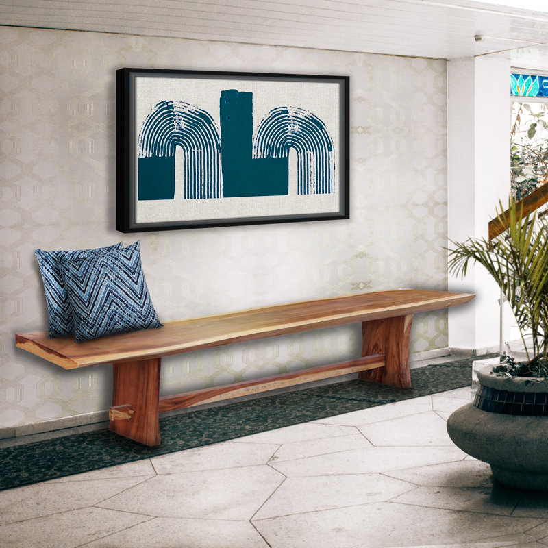 Cardoza Solid Wood Bench, 19" H x 118" W x 16" D